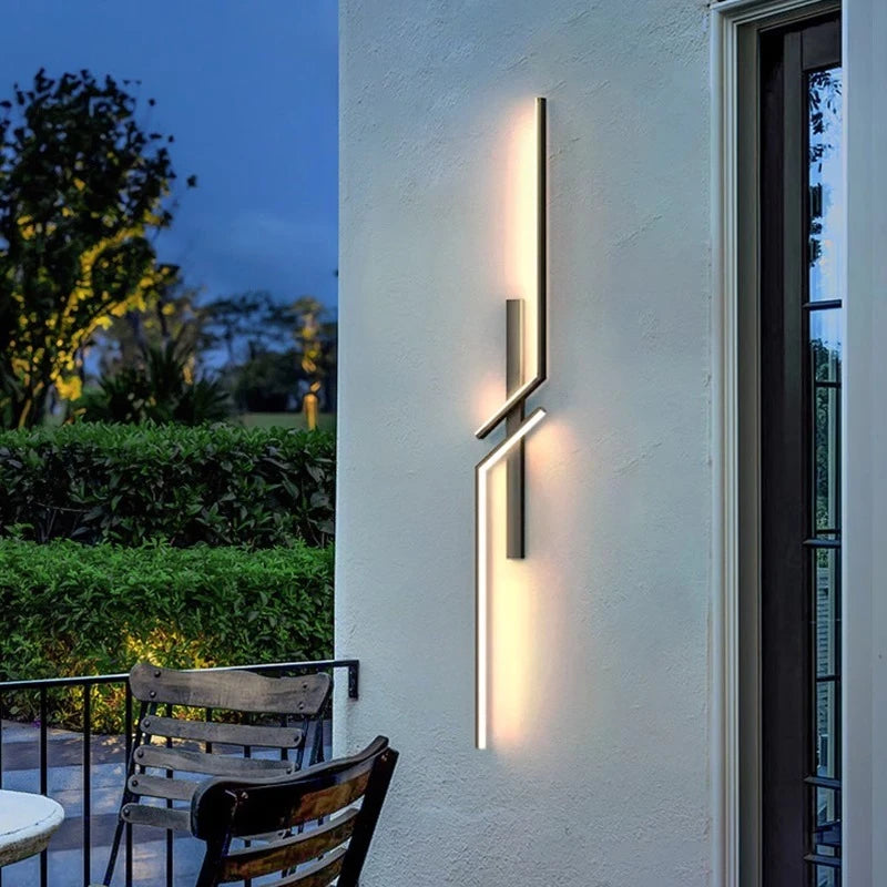 Neroli Minimalist Linear Outdoor Wall Light for Villa Exterior – IP65 – product view