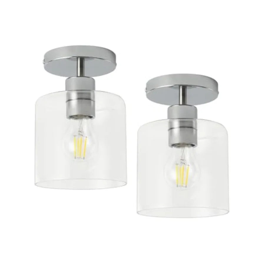 Brass Flush Mount Ceiling Light – Modern for Hallway & Entryway | Noemi Contour by Evenlyr