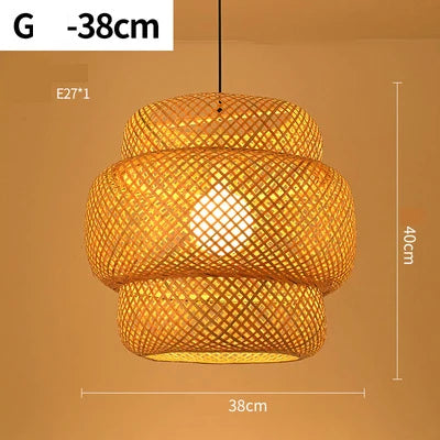 Tivoli Round Rattan Chandelier for Dining Room – Bamboo