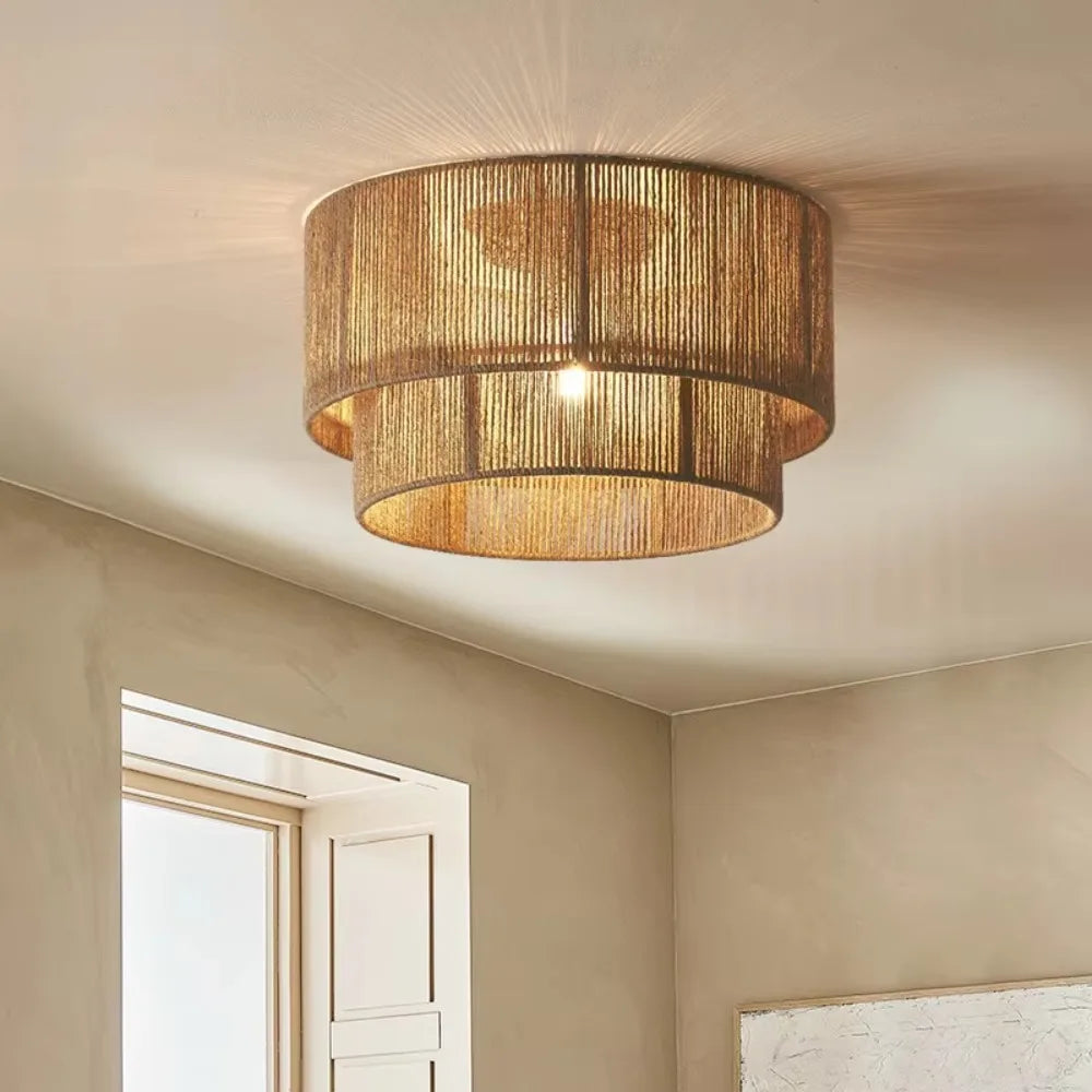 Ilaria Modern Rattan Chandelier for Dining Room