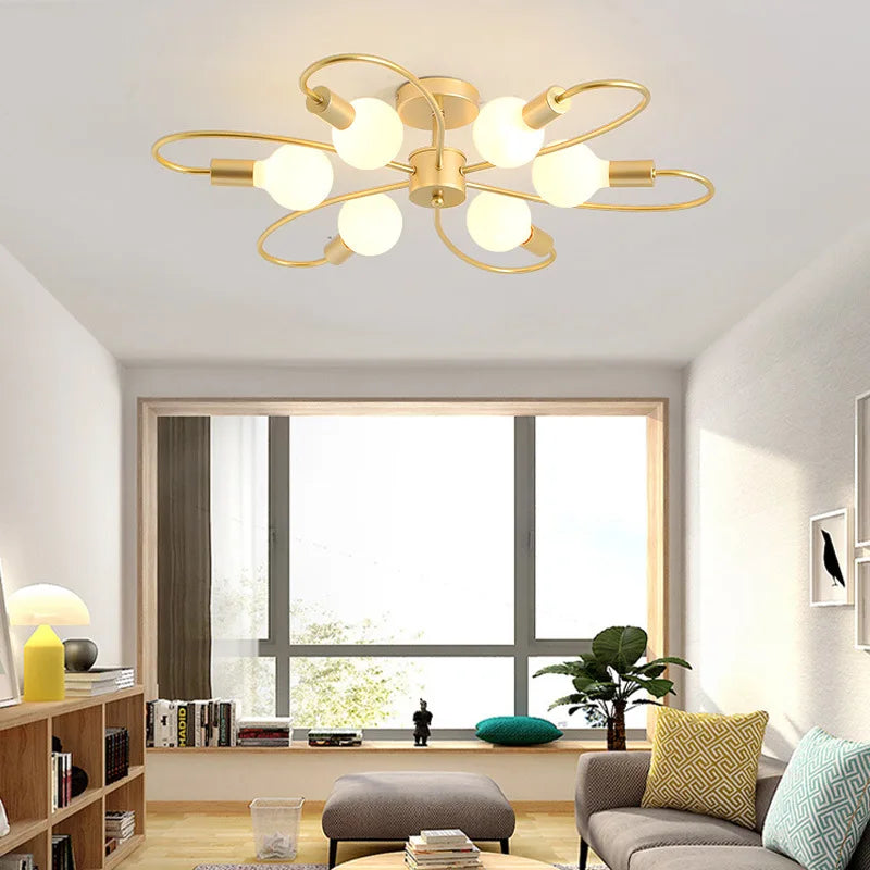 Lunet Veil Metal Ceiling Light – product view 5