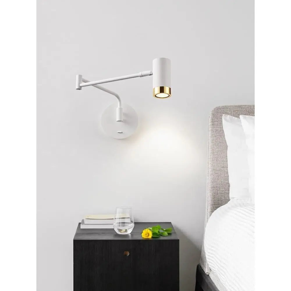 Metal Adjustable Swing-Arm Wall Sconce – Japanese for Bedroom & Bedside, Living Room, Hotel & Hospitality | Lunara Glow by Evenlyr