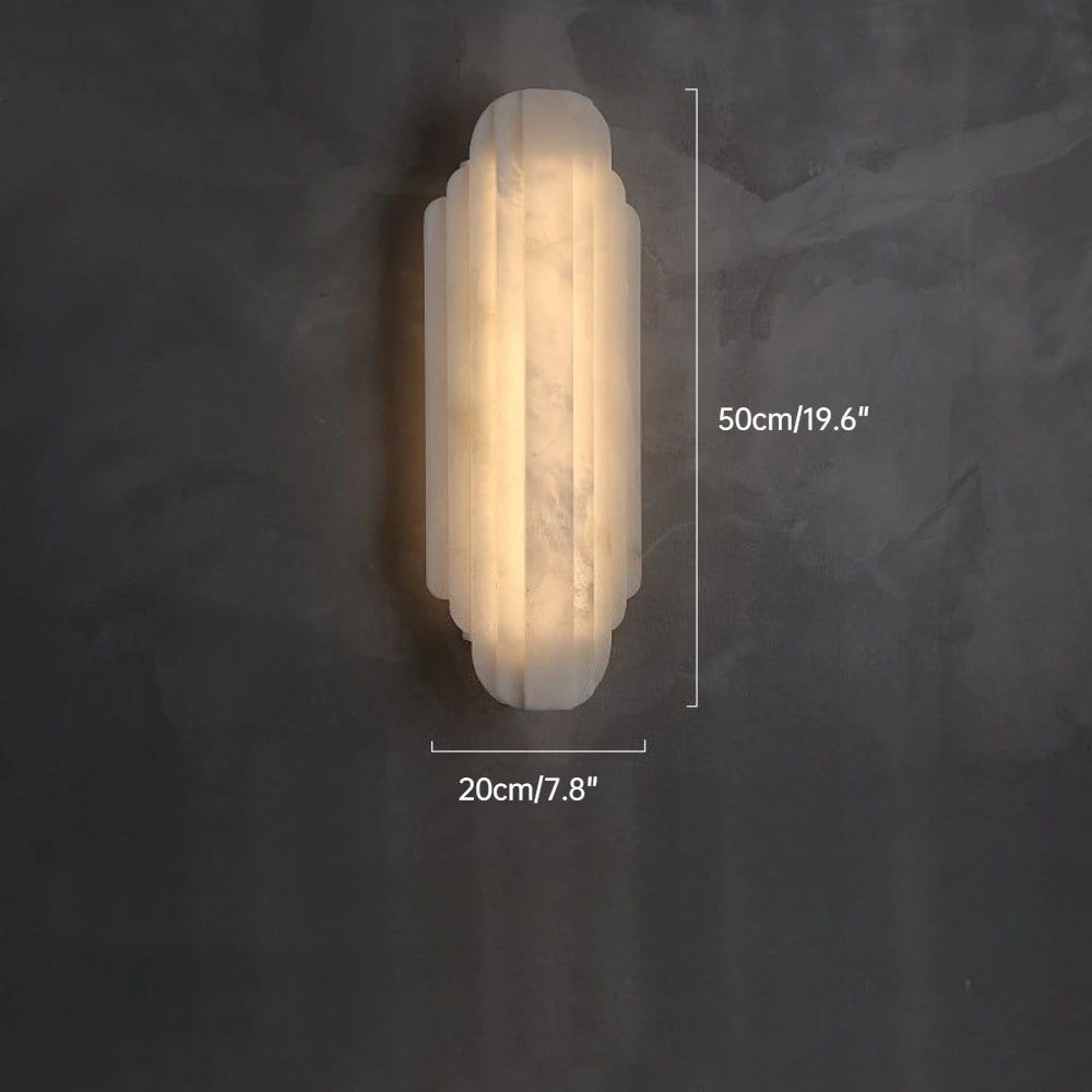 Mira Contour Natural Marble Wall Sconce – Vintage – product detail 7