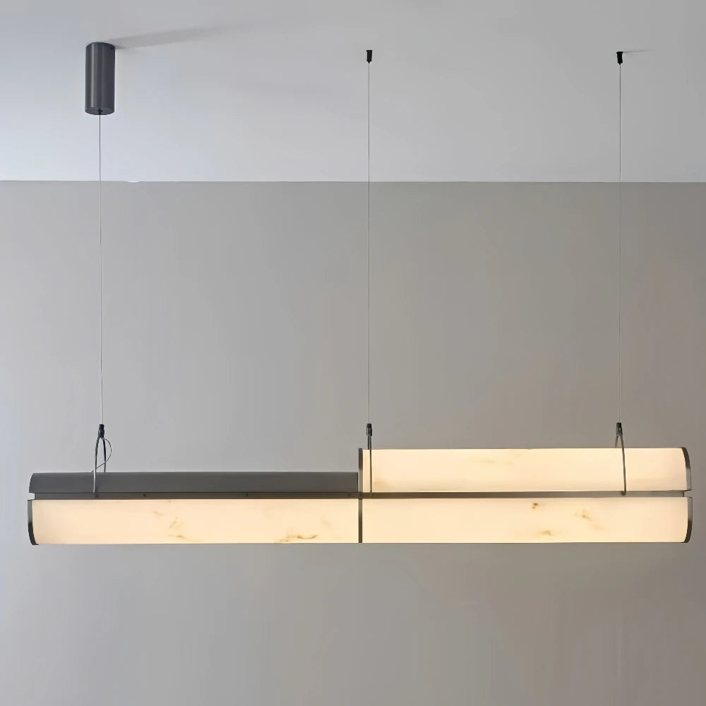 Tavian Veil Linear Alabaster Pendant Light – product view 6