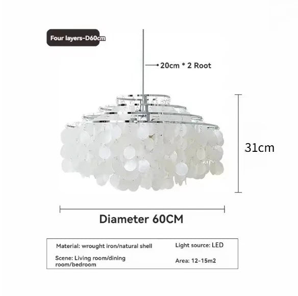 Fiore Arc Sculptural Metal Pendant Light – product view 8