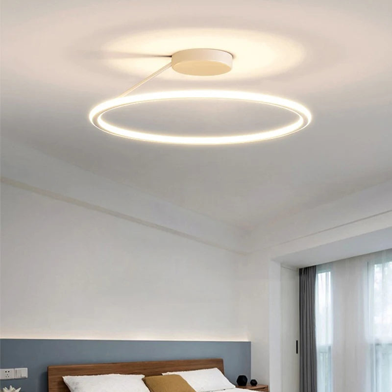 Caspian Round Modern Chandelier for Bedroom – Dimmable – detail view 4