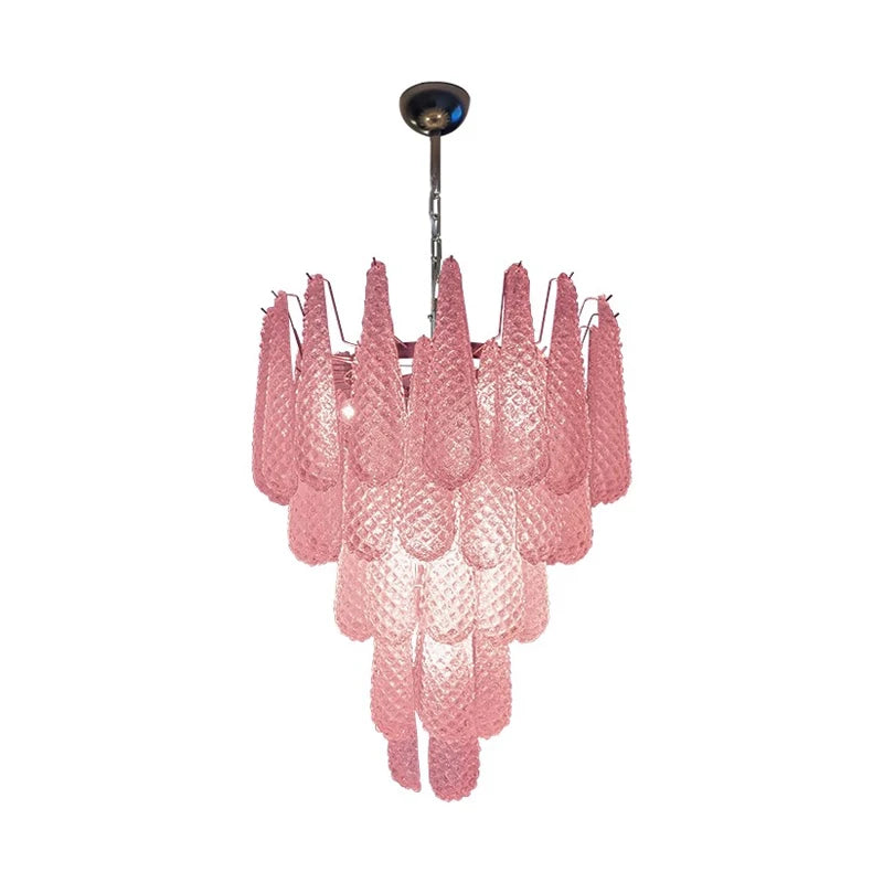Glass Chandelier – Modern LED for Living Room, Bedroom & Bedside | Solenne Dome by Evenlyr