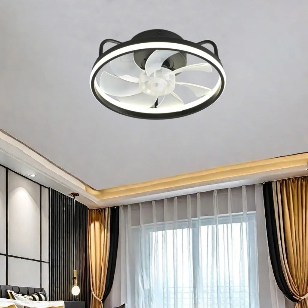 Ilaria 6-Speed Timer Ceiling Fan Light for Attic – DC Motor Remote