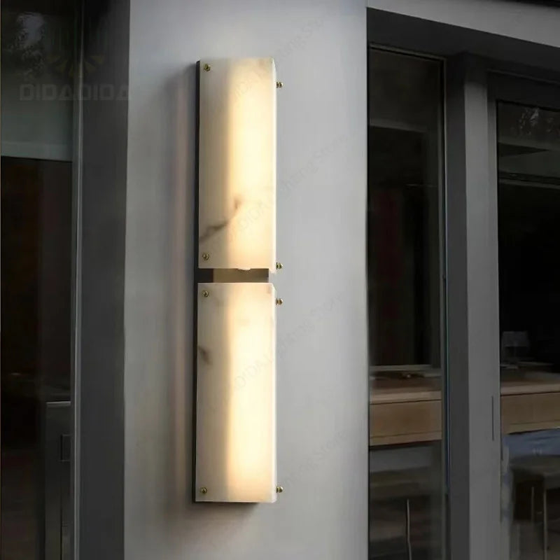 Olea Drift Marble Wall Sconce – Dimmable – product detail 4