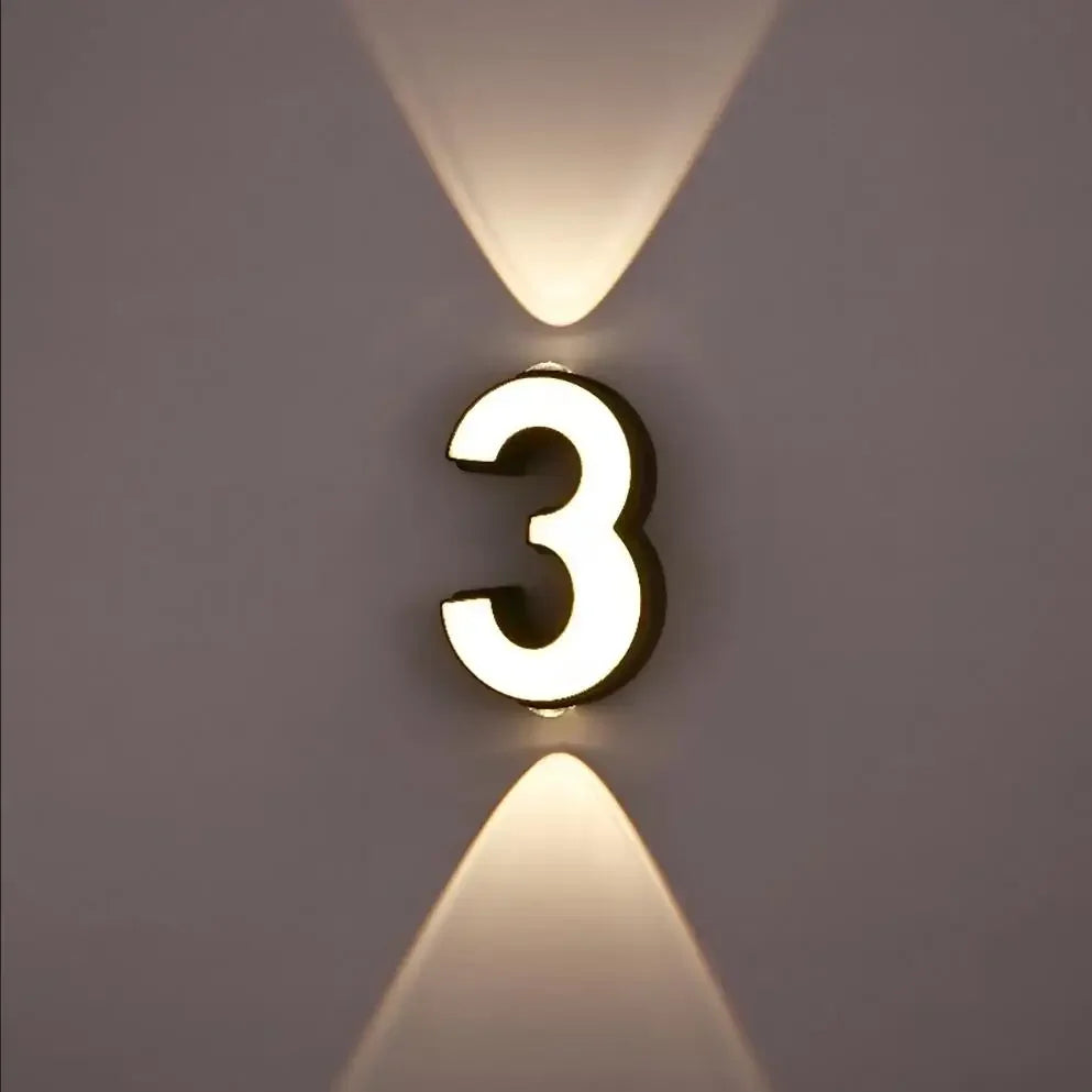 Liora 7W Illuminated House Number Light – IP65
