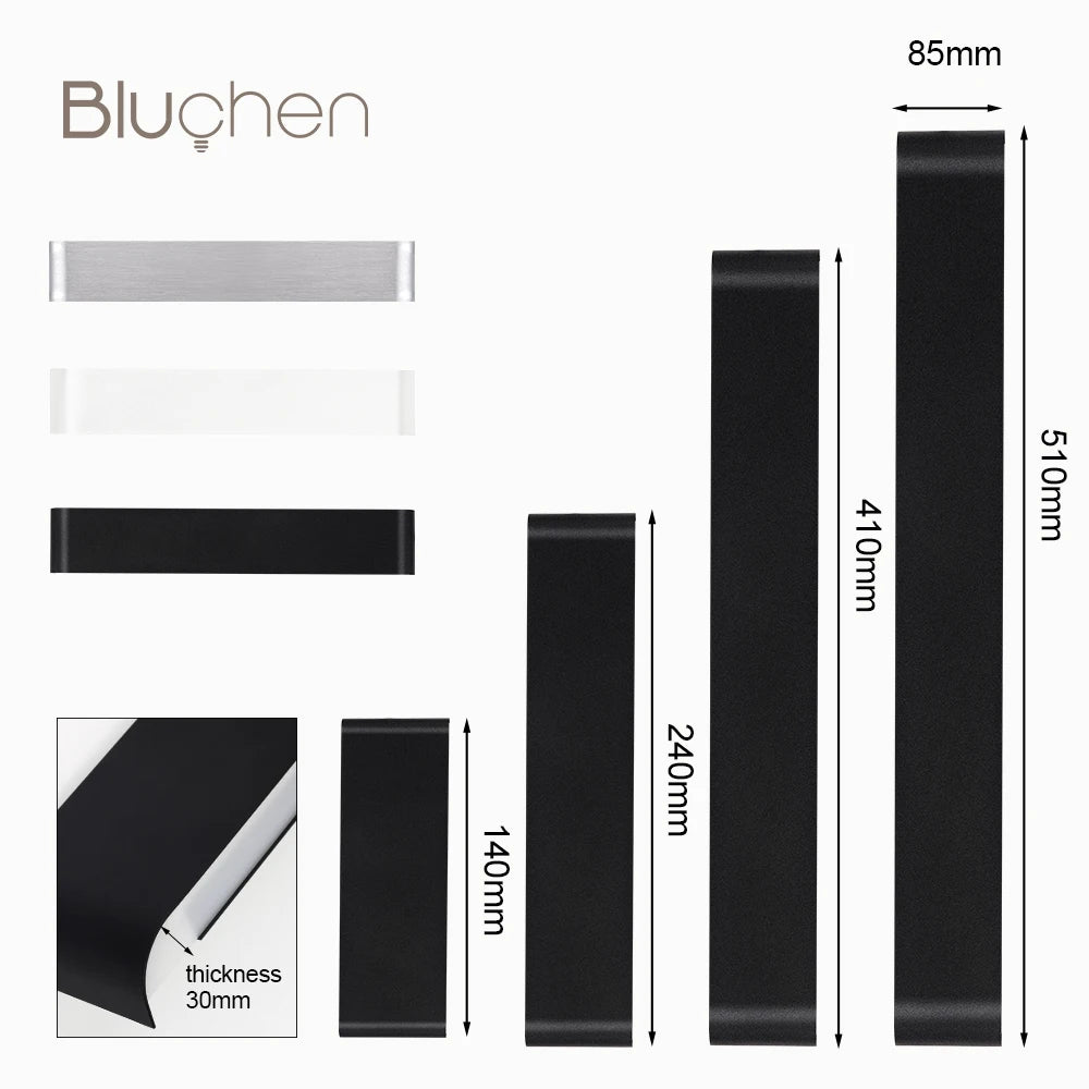 Aurelia Aluminum Modern Wall Sconce for Bedroom – detail view 6
