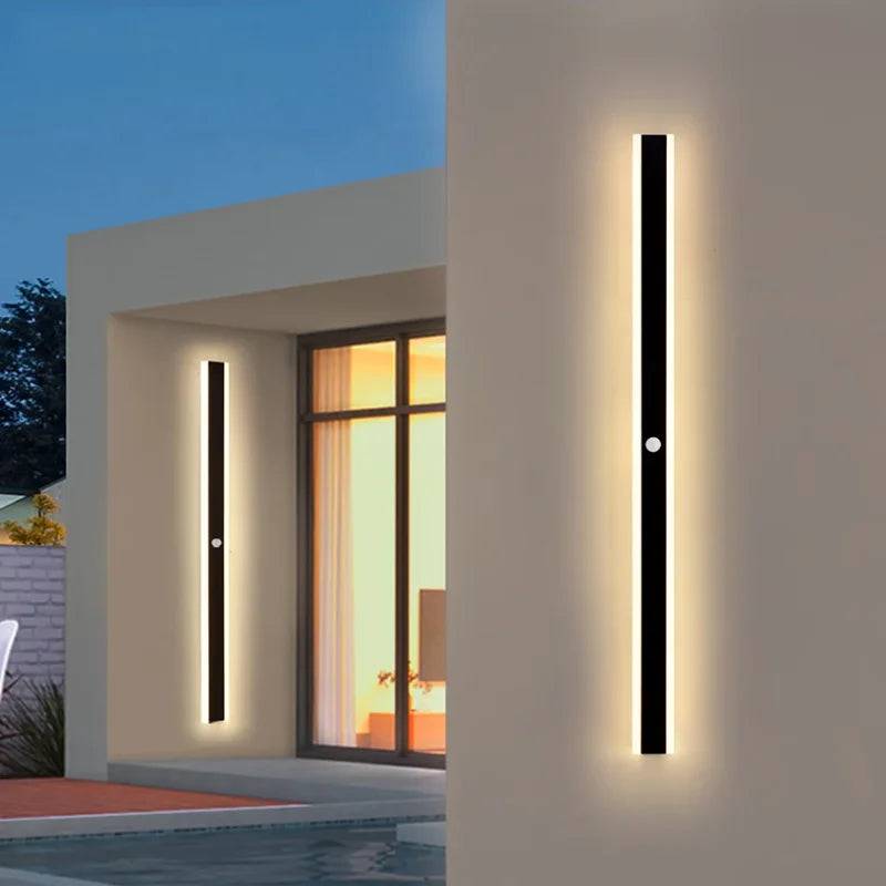Belluno Frosted Acrylic Motion-Sensor Outdoor Wall Light – IP65 – product view