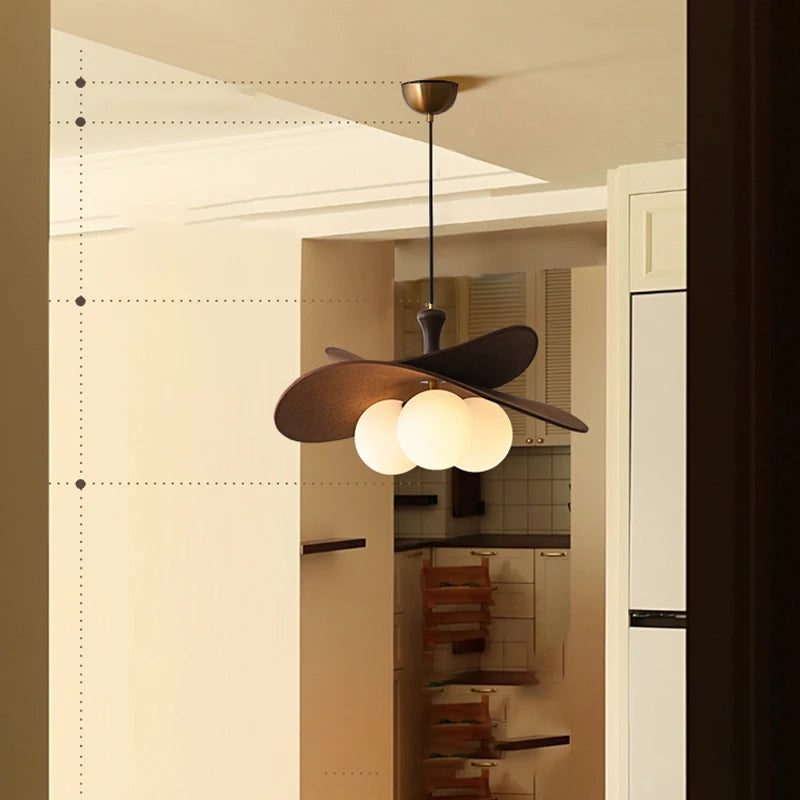 Liora Nordic Rattan Chandelier for Hotel Interior