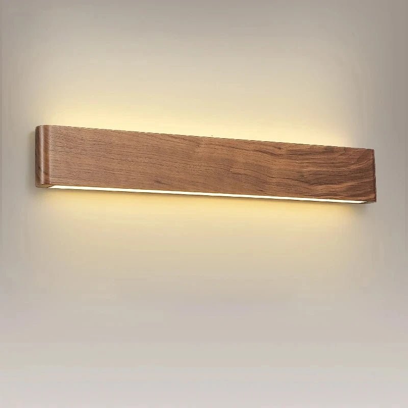 Wood Wall Sconce – Nordic Modern for Bedroom, Hallway, Bathroom | Aurelia Beam by Evenlyr