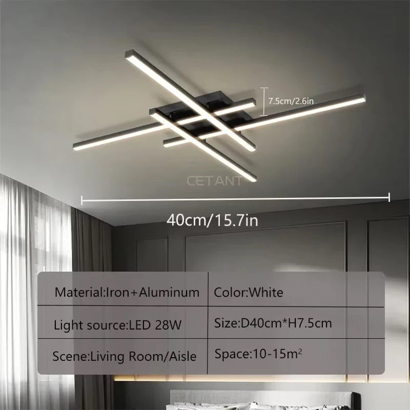 Ravena Long Linear LED Ceiling Light – Minimalist