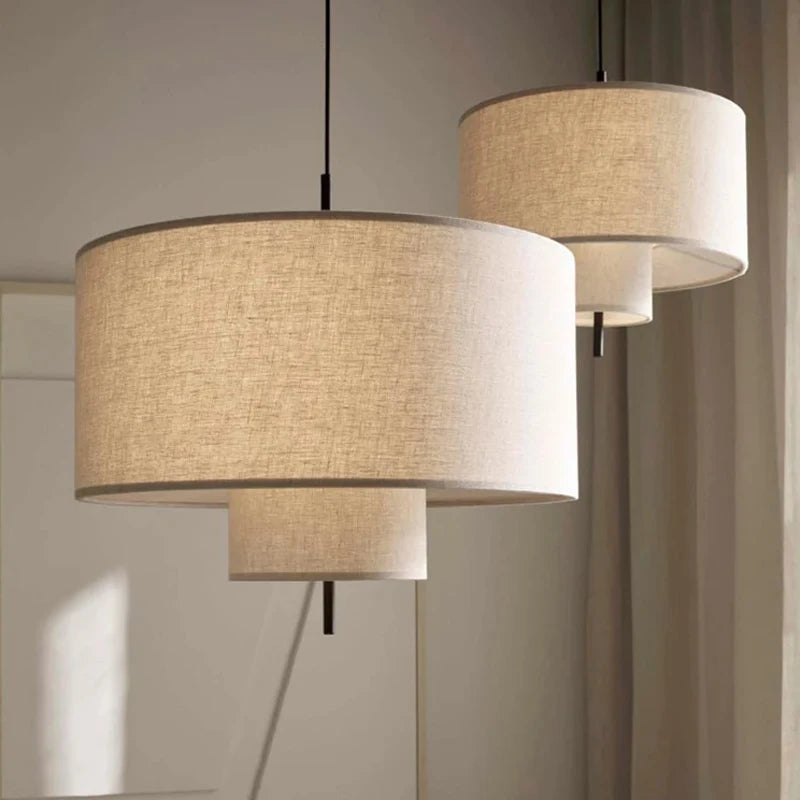 Fabric Chandelier – Wabi-Sabi Japanese for Dining Room, Living Room, Bedroom | Mirelle Arc by Evenlyr
