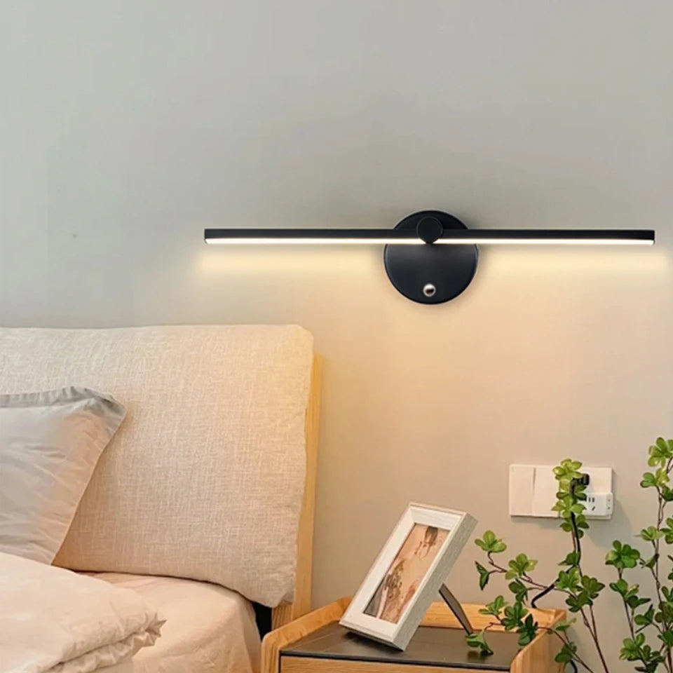 Metal Wall Sconce – Modern Minimalist Dimmable LED for Bedroom, Living Room, Dining Room | Liora Cascade by Evenlyr