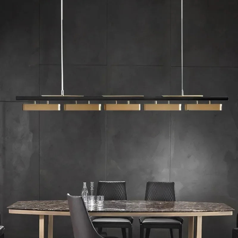 Isolde Arc Linear Metal Pendant Light – product view 4