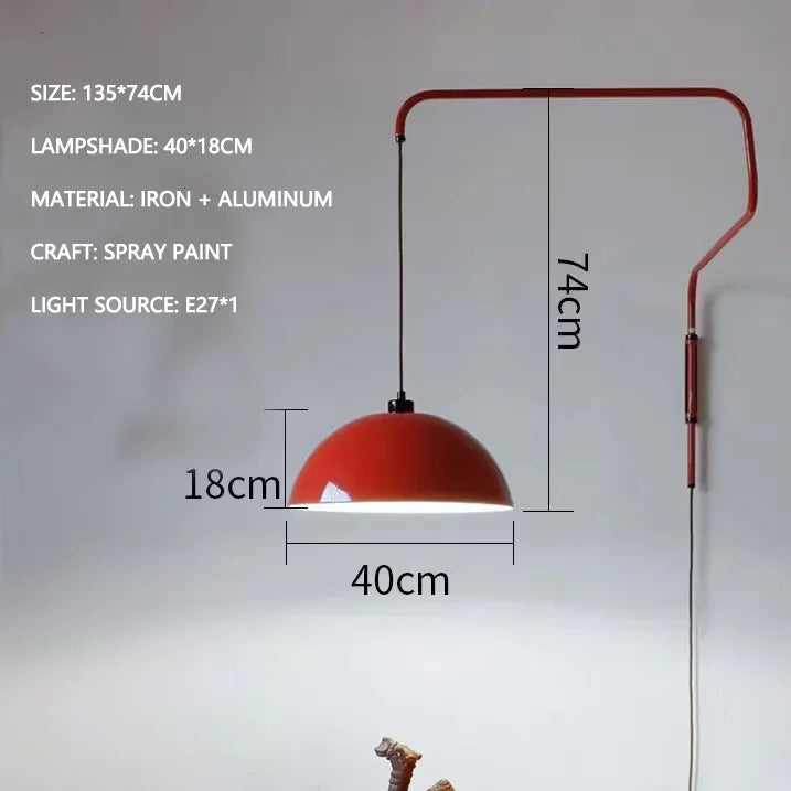 Cyrene Arc Swing-Arm Metal Wall Sconce – product view 9