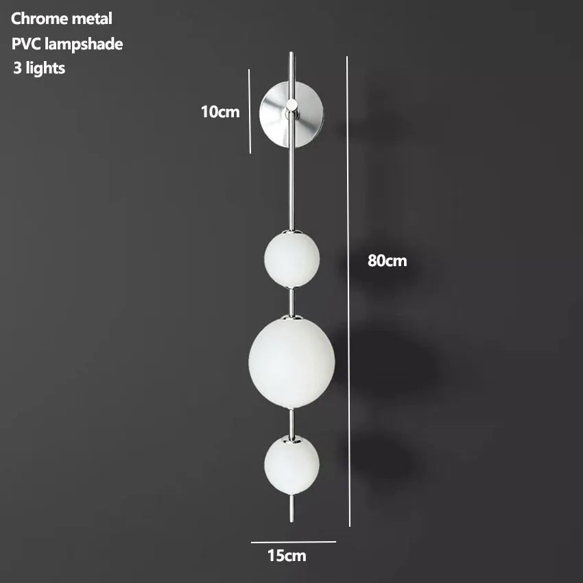 Metal Globe Wall Sconce – Modern LED for Bedroom & Bedside, Hallway & Entryway, Living Room | Selene Crest by Evenlyr
