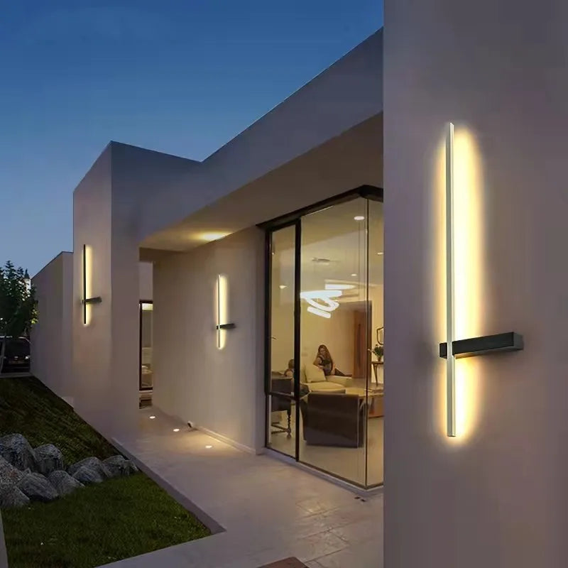 Palermo Modern Outdoor Wall Light for Courtyard – IP65 – detail view 5