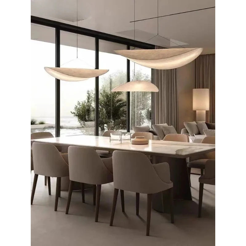 Paper Chandelier – Wabi-Sabi Japanese for Dining Room, Living Room, Foyer | Thalia Cascade by Evenlyr