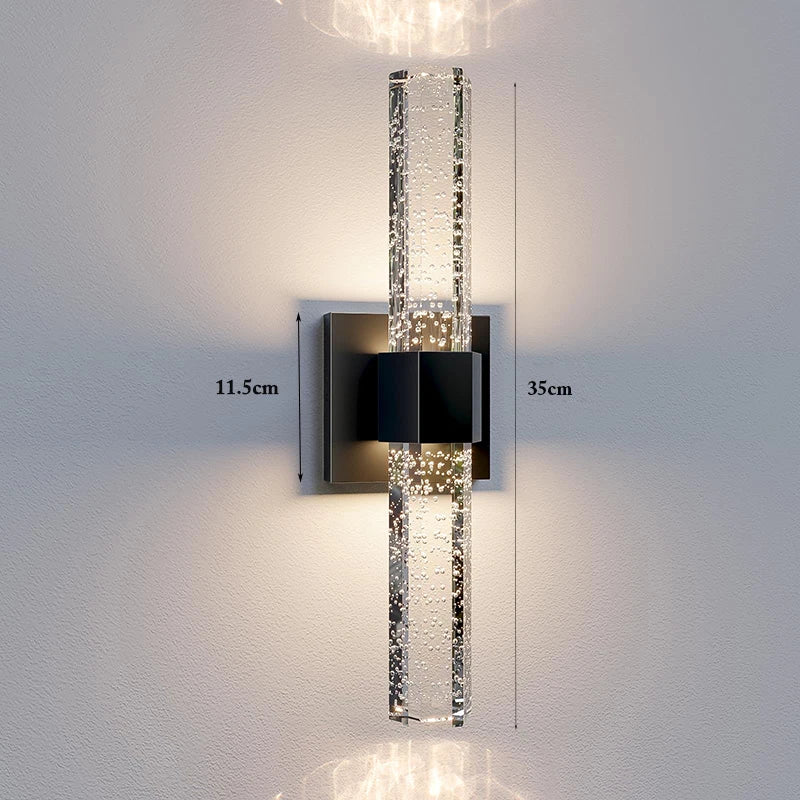 Crystal Chandelier – Modern LED for Bathroom, Bedroom & Bedside, Living Room | Selene Line by Evenlyr