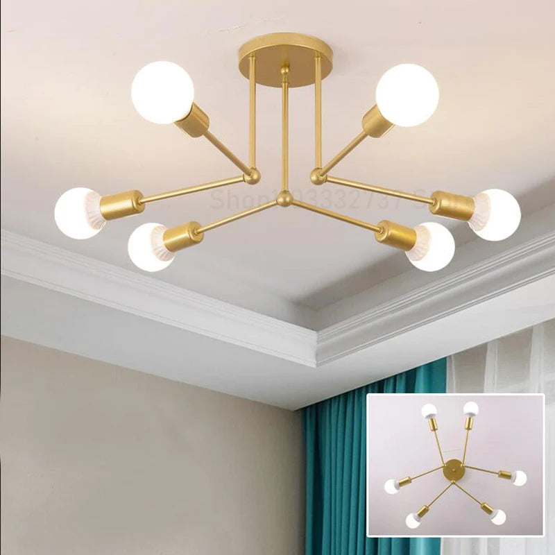 Metal Chandelier – Modern for Living Room, Dining Room & Kitchen | Alora Frame by Evenlyr