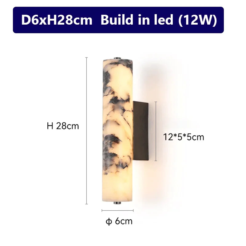 Liora Vault Natural Marble Wall Sconce – Luxury – product detail 8