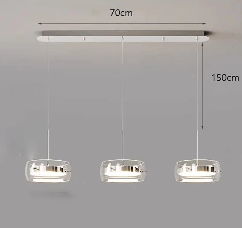 Vita Crescent Glass Chandelier – Remote Control – product detail 7