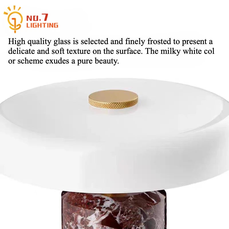 Niva Wisp Marble Desk Lamp – Rechargeable – product detail 5