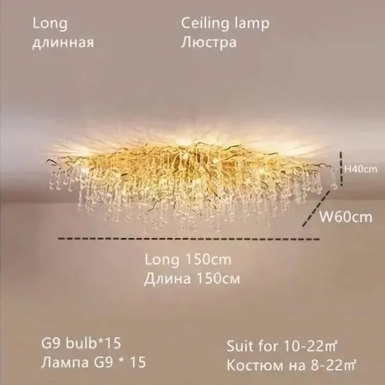 Maelis Contour Branch Crystal Chandelier – product view 10