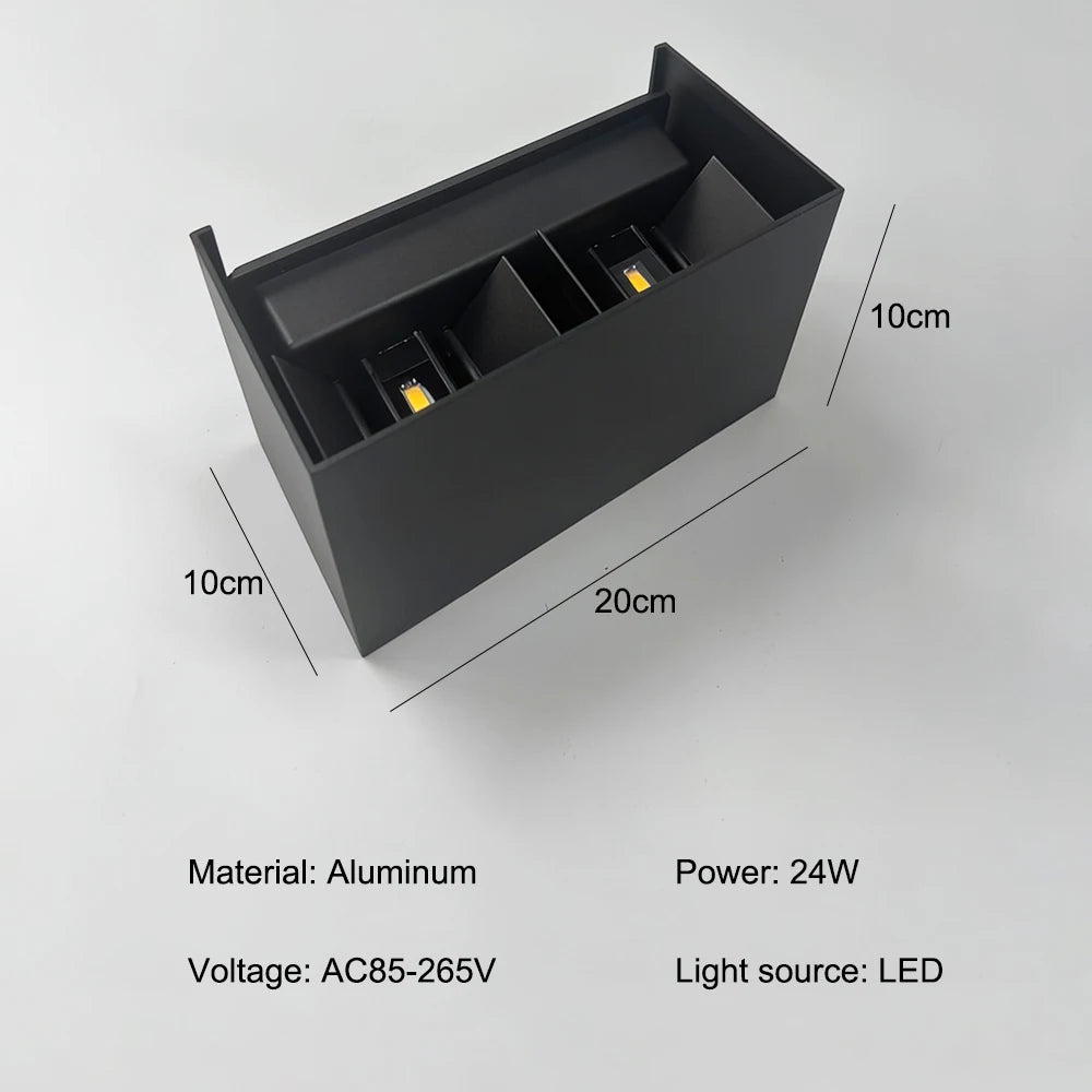 Ravena Up & Down Beam Outdoor Wall Light for Exterior Wall