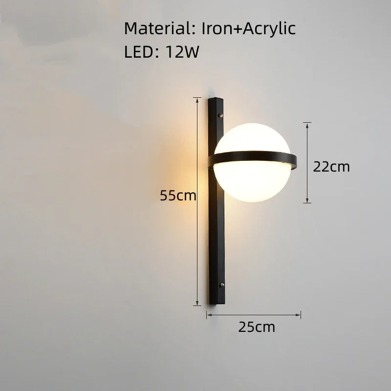 Giselle Arc Sculptural Acrylic Wall Sconce – product view 10