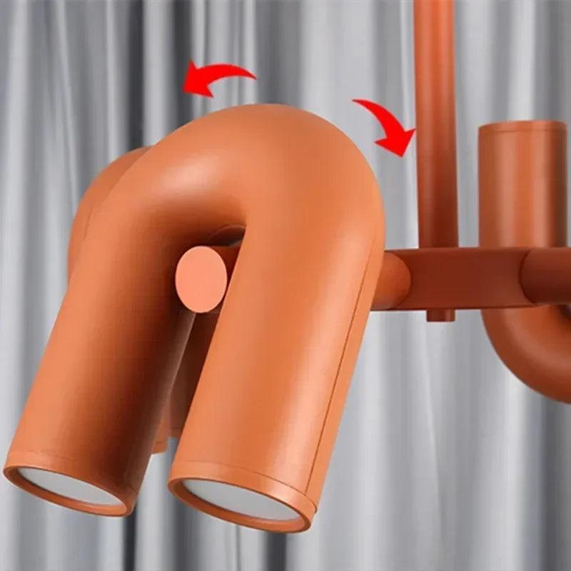 Elowen Arc Adjustable Metal Pendant Light – product view 5