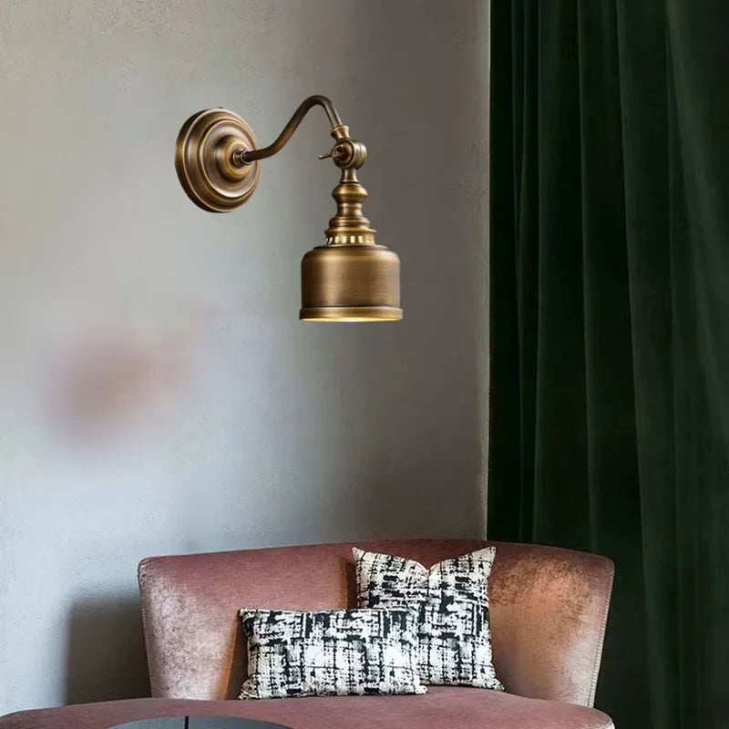 Brass Bedside Reading Wall Light For Bedroom – detail view 6
