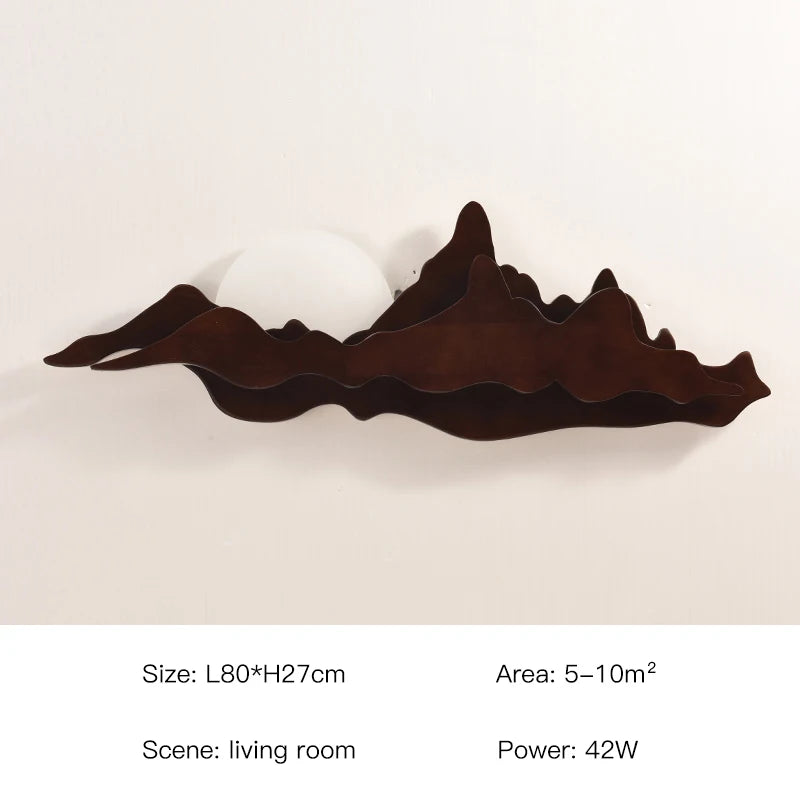 Aveline Halo Wood Wall Sconce – product view 12