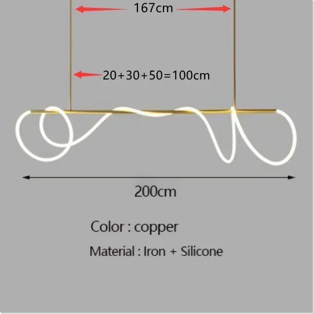 Metal Linear Chandelier – Modern LED Linear for Dining Room & Kitchen, Restaurant & Café | Alora Veil by Evenlyr
