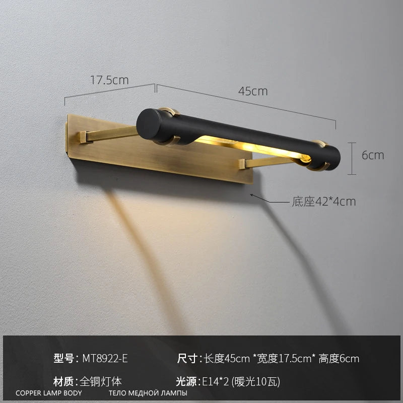 Brass Decorative Indoor Light – Minimalist for Bathroom, Bedroom & Bedside, Living Room | Calista Contour by Evenlyr