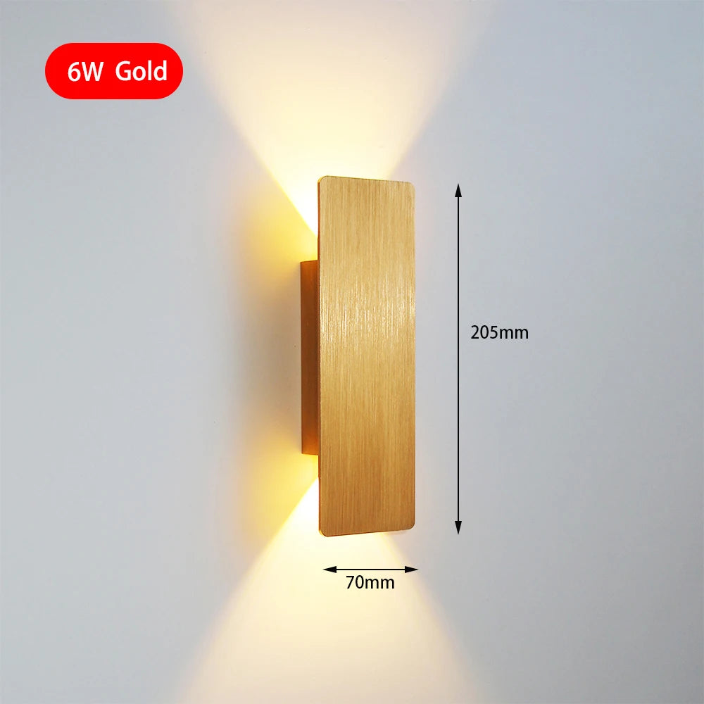 Tivoli 6W Aluminum LED Wall Sconce for Bedroom and Living Room