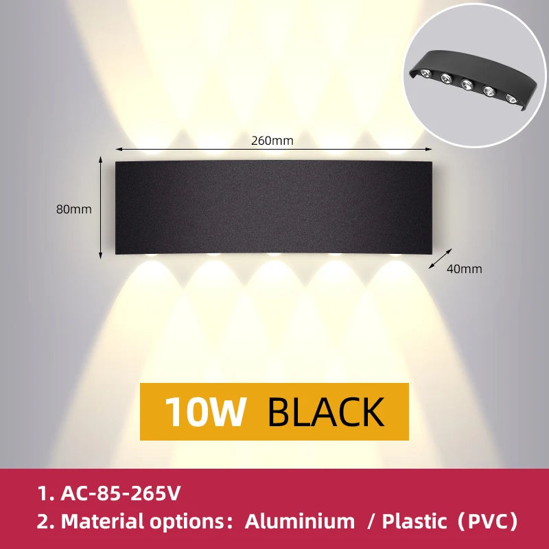 Orlena Outdoor Facade Wall Light for Veranda Stairs