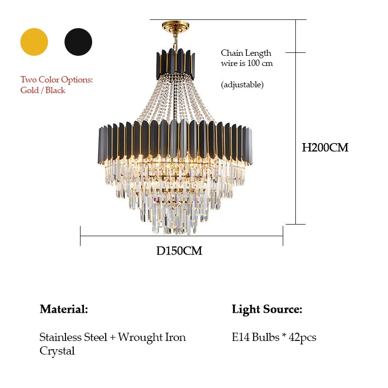 Crystal Chandelier – Modern LED for Living Room, Bedroom & Bedside | Alora Orbit by Evenlyr