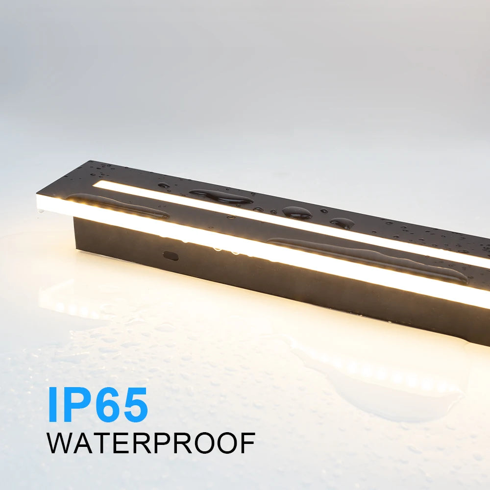 Juniper IP65 Linear Outdoor Wall Light for Exterior Wall – detail view 5