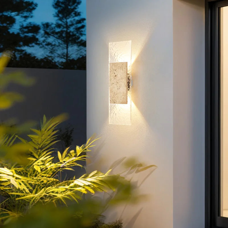 Elara 18W Linear Outdoor Wall Light for Exterior Wall – Stone