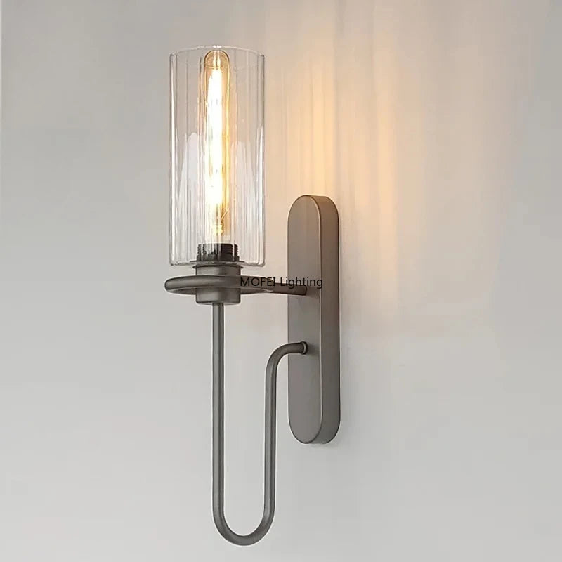 Junia Halo Glass Wall Sconce – product view 2