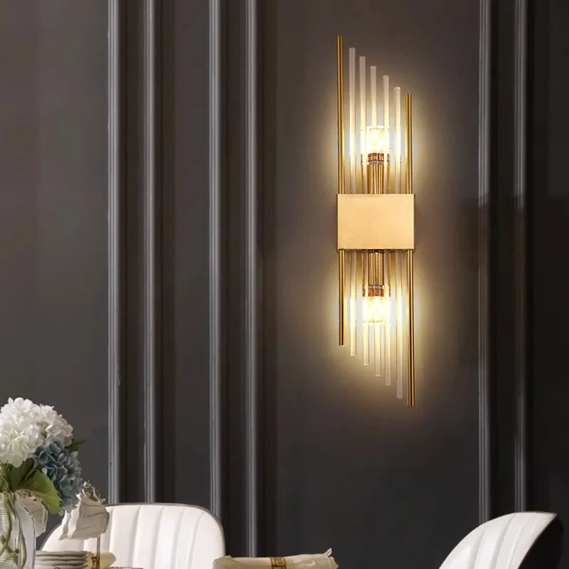 Glass Wall Sconce – Modern Minimalist for Bedroom, Hallway, Bathroom | Mirelle Line by Evenlyr