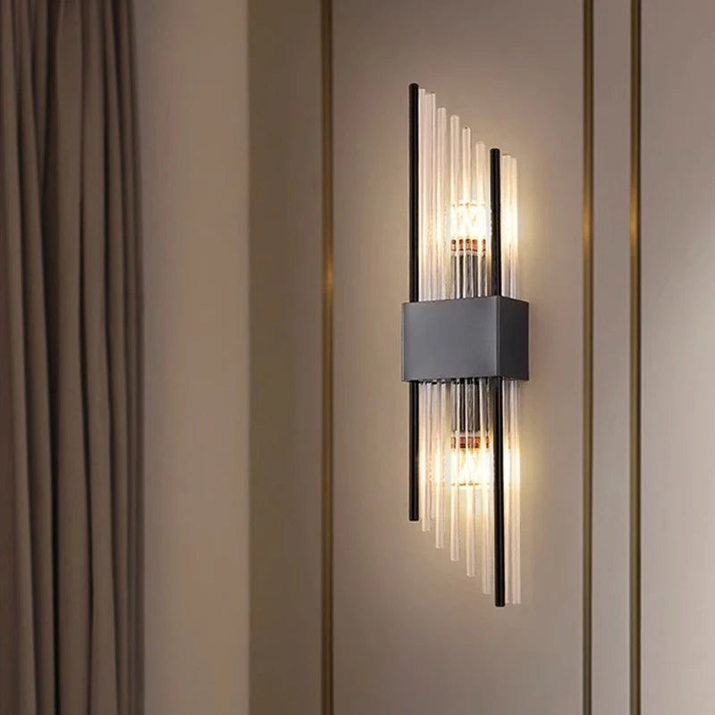 Glass Wall Sconce – Modern Minimalist for Bedroom, Hallway, Bathroom | Mirelle Line by Evenlyr
