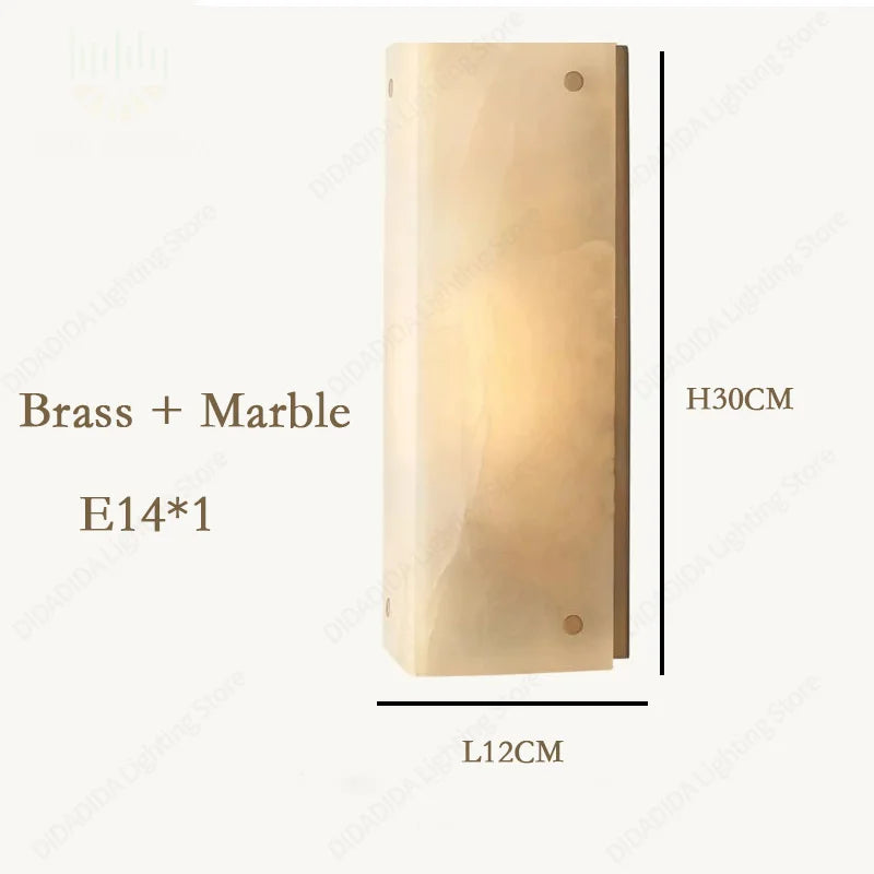 Olea Drift Marble Wall Sconce – Dimmable – product detail 8