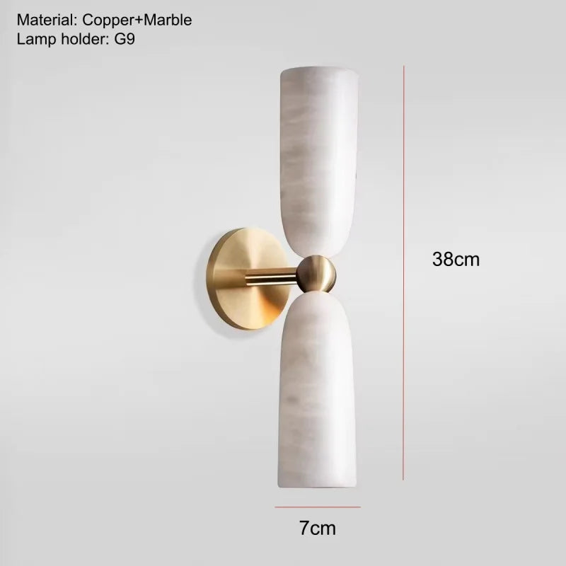Giselle Veil Alabaster Wall Sconce – product view 10