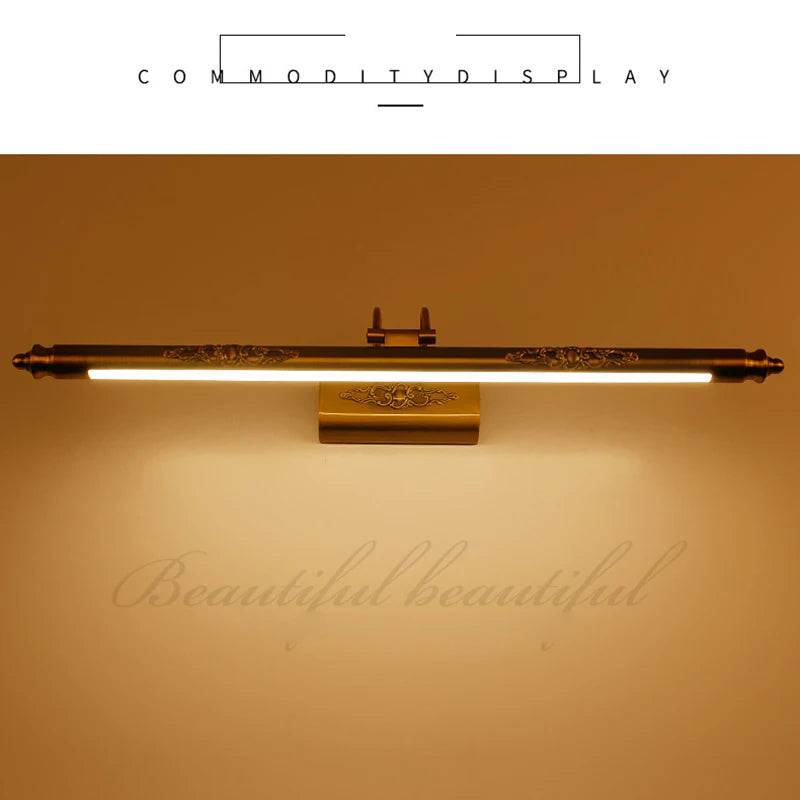 Metal LED Bathroom Vanity & Mirror Light – Vintage for Bathroom, Bedroom & Bedside | Isola Dome by Evenlyr
